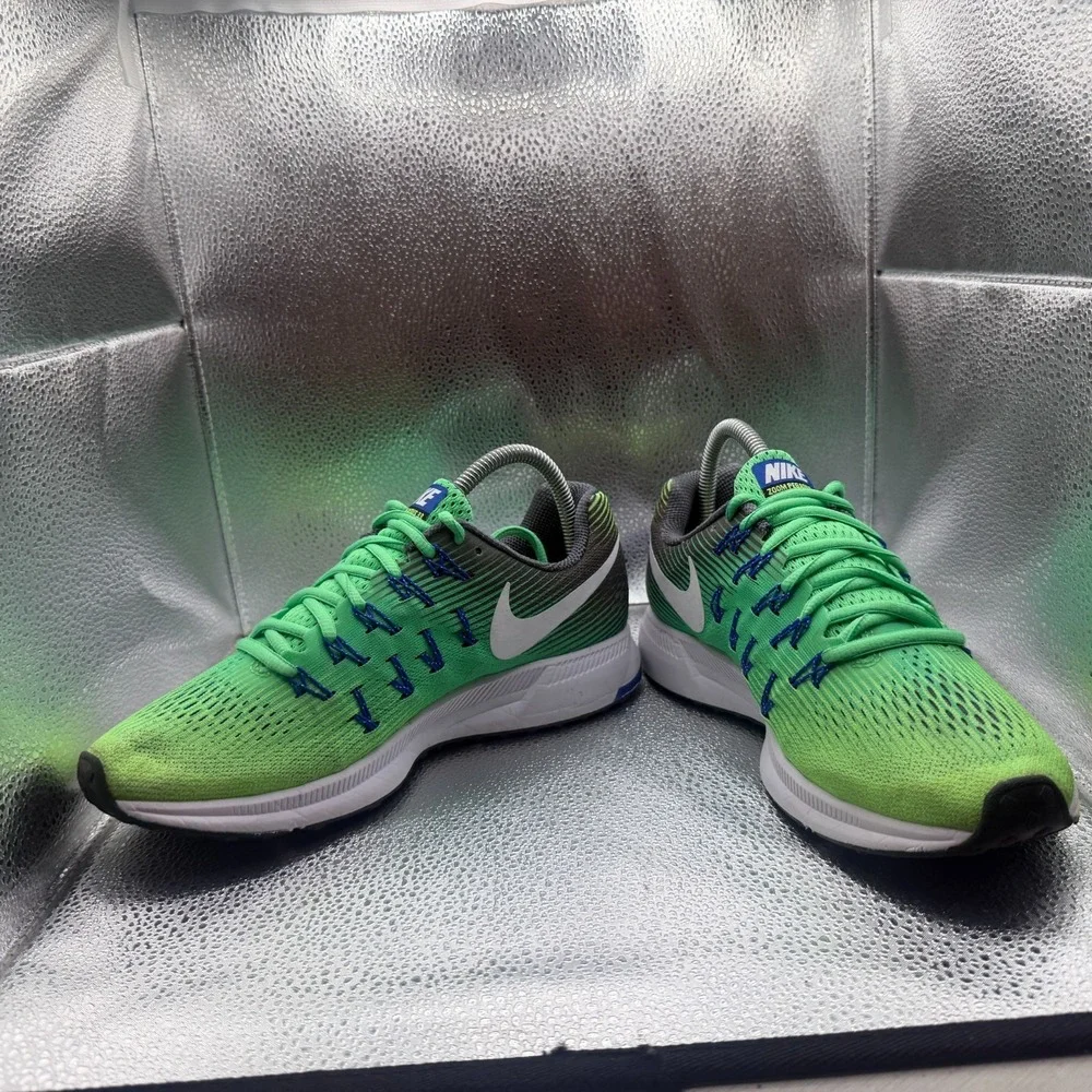 Size‎ 8 Nike Air Zoom Pegasus 33 Bright Neon Rage Green Womens Shoes 831356-301